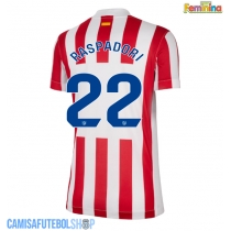 Camisa de time de futebol Atletico Madrid Giacomo Raspadori #22 Replicas 1º Equipamento Feminina 2025-26 Manga Curta